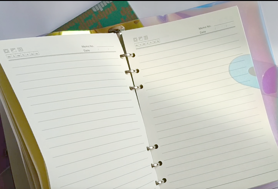 鐳射鏡面漆皮筆記本